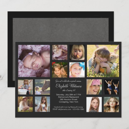 Foto collage 14 kaart (Voorkant / Achterkant)