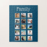 Foto Collage 15 afbeeldingen Familie Legpuzzel<br><div class="desc">Vind uw favoriete vijftien foto's van familie,  vrienden,  huisdieren of zelfs een landschap. Voeg ze hier toe en je krijgt een leuk en persoonlijk cadeau. Ideaal voor grootouders. Verander de achtergrondkleur als u met uw afbeeldingen wenst te coördineren.</div>