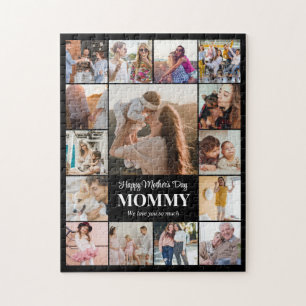 Foto Collage 15 Foto's 11x14 Zwart op Maat Legpuzzel