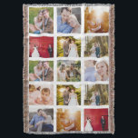 Foto Collage 15 foto's White Deken<br><div class="desc">15 foto's met een collage en een deken. Geweldig geschenk voor kinderen die aan de universiteit gebonden zijn! Nu beschikbaar met zwarte of rode fotokaders. Foto met dank aan Leeds Wedding Photographer, John Hope. Ga naar http://www.johnhopephotography.com</div>