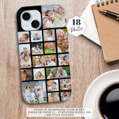 Foto Collage 18 Foto's Aangepaste kleur zwart Case-Mate iPhone Case