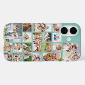 Foto Collage 18 Foto's Aangepaste kleurenint Case-Mate iPhone Case (Achterkant (horizontaal))