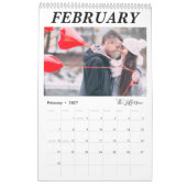 Foto Collage 2023 van de moderne witte familie Kalender (Feb 2027)