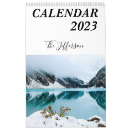 Foto Collage 2023 van de moderne witte familie Kalender