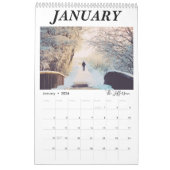 Foto Collage 2023 van de moderne witte familie Kalender (Jan 2026)