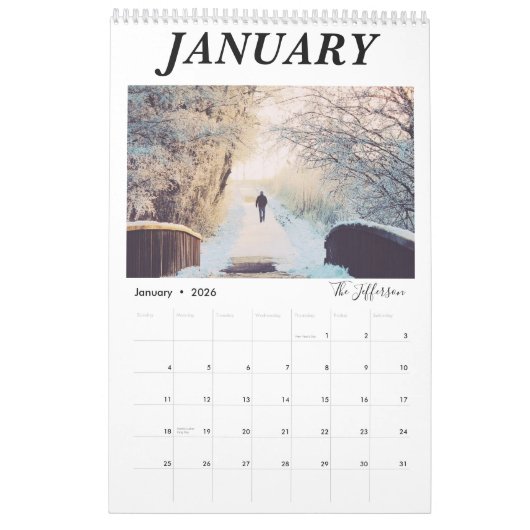 Foto Collage 2023 van de moderne witte familie Kalender (Jan 2026)