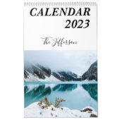 Foto Collage 2023 van de moderne witte familie Kalender (Hoes)