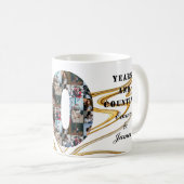 Foto collage 20 jaar verjaardagsgeschenken per jaa koffiemok (Voorkant rechts)