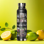 Foto collage - 28 foto's over patroonraster waterfles<br><div class="desc">Voeg 28 foto's aan dit leuke netpatroon toe. Voor beste resultaten, gewassenfoto's in vierkanten alvorens te uploaden. Dit funky patroon dupliceert 28 foto's over het volledige gebied van het flessenontwerp met een gebied voor een lijn van tekst in een trendy manuscript. Gebruik je favoriete foto of afbeeldingen om een leuk...</div>