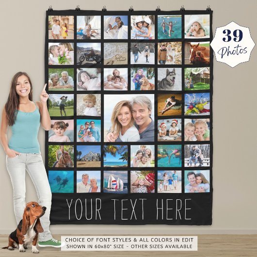 Foto Collage 39 Foto Collage Persoonlijk Fleece Deken