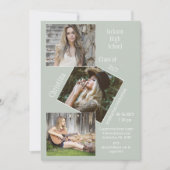 Foto Collage 3 Persoonlijk Afstuderen Aankondiging (Voorkant)