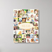 Foto Collage 40 Afbeeldingen Dit is Us Cream Canvas Afdruk (Voorkant)
