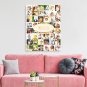 Foto Collage 40 Afbeeldingen Dit is Us Cream Canvas Afdruk (Insitu (Woonkamer))