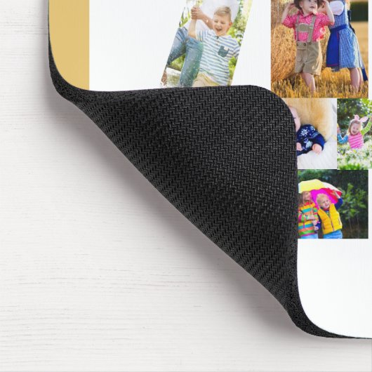 Foto Collage 40th Birthday Number 40, aangepast Muismat (Hoek)