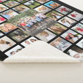 Foto Collage 45 Afbeeldingen Gepersonaliseerd zwar Sherpa Deken (3/4)