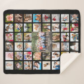 Foto Collage 45 Afbeeldingen Gepersonaliseerd zwar Sherpa Deken (Voorkant (horizontaal))