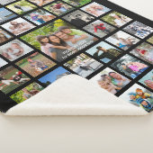 Foto Collage 45 Afbeeldingen op zwart geheugen Sherpa Deken (3/4)