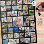 Foto Collage 45 Afbeeldingen zwart Legpuzzel<br><div class="desc">Creëer een unieke, gedenkwaardige gave van een collectie van 45 foto's voor een cadeau met uren plezier en keer op keer of creëer een keepasmuur die door de puzzel na voltooiing aan elkaar te lijmen hangt. Ideaal voor verjaardagsgeschenken en grootoudergeschenken, verjaardagen en mijlpaalprestaties en plezier voor een cadeautje voor pensionering...</div>