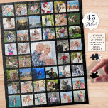 Foto Collage 45 Afbeeldingen zwart Legpuzzel<br><div class="desc">Creëer een unieke, gedenkwaardige gave van een collectie van 45 foto's voor een cadeau met uren plezier en keer op keer of creëer een keepasmuur die door de puzzel na voltooiing aan elkaar te lijmen hangt. Ideaal voor verjaardagsgeschenken en grootoudergeschenken, verjaardagen en mijlpaalprestaties en plezier voor een cadeautje voor pensionering...</div>