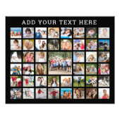 Foto Collage 45 Foto's Aangepaste aangepaste kleur Foto Afdruk (Voorkant)