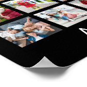 Foto Collage 45 Foto's Aangepaste aangepaste kleur Poster (Hoek)