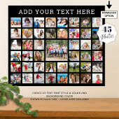 Foto Collage 45 Foto's Aangepaste aangepaste kleur Poster