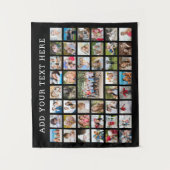 Foto Collage 45 Foto's Aangepaste aangepaste kleur Wandkleed (Voorkant)