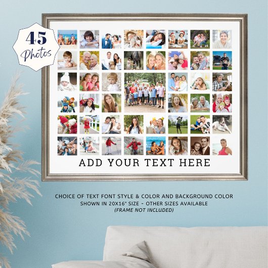 Foto Collage 45 Foto's Persoonlijk Wit Foto Afdruk