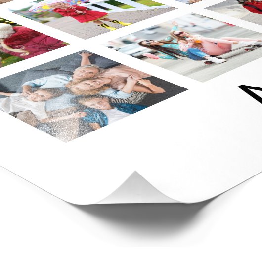 Foto Collage 45 Foto's Persoonlijk Wit Foto Afdruk (Hoek)