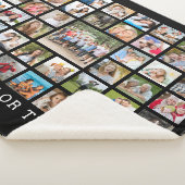 Foto Collage 45 Foto's Persoonlijk zwart Sherpa Deken (3/4)