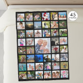Foto Collage 45-polig Editable Color Personalized Fleece Deken