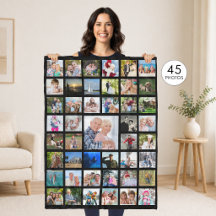 Foto Collage 45-polig Editable Color Personalized