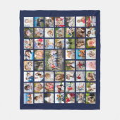 Foto Collage 53 Foto's Aangepaste aangepaste kleur Fleece Deken (Voorkant)