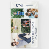 Foto Collage 5 Afbeelding 21st Birthday Banner (Verticaal)