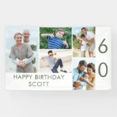 Foto Collage 5 Afbeelding 60th Birthday Banner (Horizontaal)