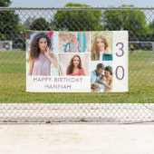 Foto Collage 5 Afbeelding - Aangepast 30e verjaard Spandoek (Insitu)