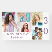 Foto Collage 5 Afbeelding - Aangepast 30e verjaard Spandoek (Horizontaal)