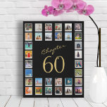 Foto Collage 60th Birthday Chapter 60 Imitatie Canvas Print<br><div class="desc">Viel een speciale 60ste verjaardag met deze douane foto collage faux canvas druk! Creëer een mooi, een-van-een-aardig cadeau voor je geliefde met onze gebruiksvriendelijke sjabloon voor 32 fotocollage. Ideaal voor verjaardagen, speciale gelegenheden, of alleen om je waardering te shows, zal deze gepersonaliseerde wens vreugde en herinneringen brengen om een leven...</div>