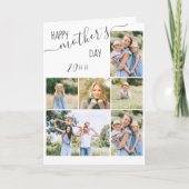 Foto Collage 6 Afbeelding Happy Moederdag Kaart (Voorkant)
