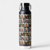 Foto collage - 6 foto's over patroonraster waterfles (Voorkant)