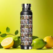 Foto collage - 6 foto's over patroonraster waterfles