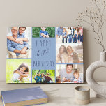 Foto Collage 7 Afbeelding Blue 40th Birthday Canvas Afdruk<br><div class="desc">Zeg Happy 40th Birthday met een douane verpakt canvas. Het fotomalplaatje is opstelling voor u om 7 van uw favoriete foto's toe te voegen die in een fotocollage rond de verjaardaggroet worden getoond. De formulering luidt "Happy 40th Birthday" in casual typografie. "40ste" is eigenlijk bewerkbaar als je dit voor een...</div>