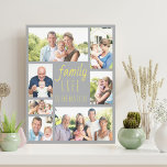 Foto Collage 7 Afbeelding Life Quote Gray Canvas Afdruk<br><div class="desc">Creëer uw eigen gewikkeld canvas met 7 van uw favoriete foto's. Het ontwerp heeft een positief familiecitaat, dat in casual manuscript en skinny doopvonttypografie wordt geletterd, met een modern kleurenpalet van grijs en geel (editable). De formulering luidt: "Het gezinsleven is het beste leven". Het fotomalplaatje is opstelling voor u om...</div>