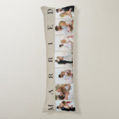 Foto Collage 7 Afbeelding Natural and Black MARRIE Lichaamskussen (Voorkant Verticaal)