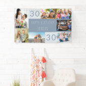 Foto Collage 7 Afbeelding Persoonlijk 30e verjaard Spandoek (Insitu)