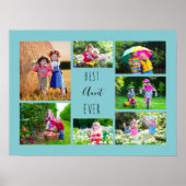 Foto Collage 7 Afbeeldingen Beste tante Ever Sky B Poster (Voorkant)