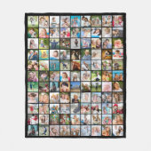 Foto Collage 99 Square Afbeeldingen Fleece Deken (Voorkant)