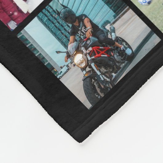 Foto Collage 99 Square Afbeeldingen Fleece Deken (Hoek)