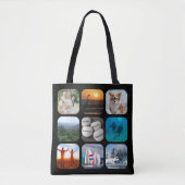 Foto Collage 9 Ronde Hoek Afbeeldingen Tote Bag (Voorkant)
