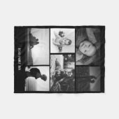 Foto Collage Aangepast DIY Aangepast 6 Foto Fleece Deken (Voorkant (Horizontaal))